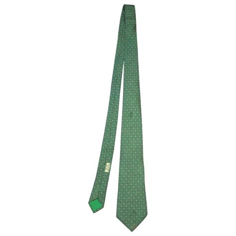 hermes tie green|Hermes necktie price.